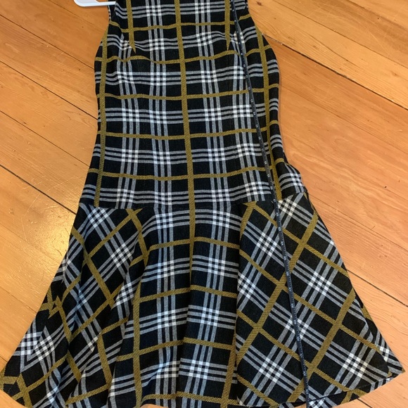 Alice + Olivia Plaid Drop Waist Dress - Picture 7 of 8